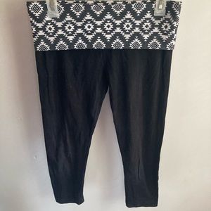 Capri leggings with Aztec waist band!
